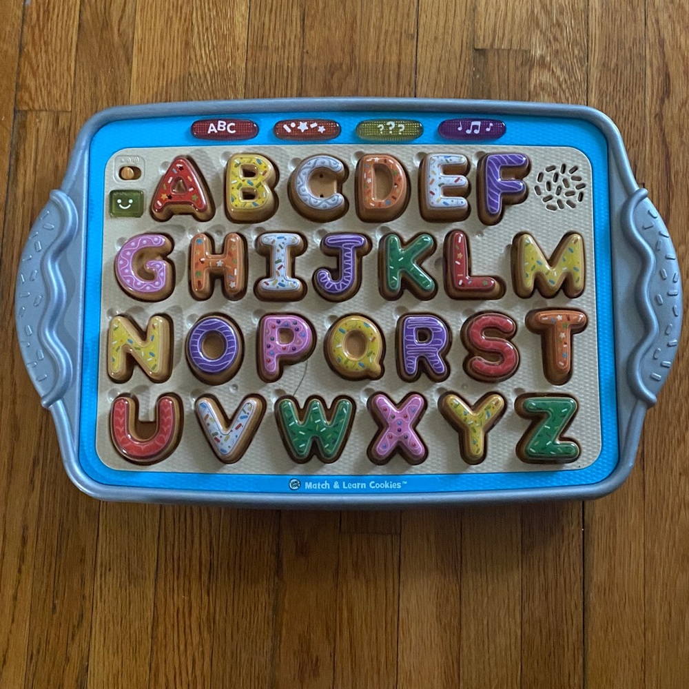 Colorful Alphabet Cookie Tray Toy